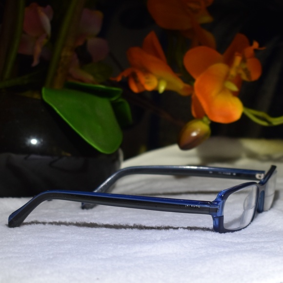 Cobalt Blue Agate Jai Kudo RX Glasses - Picture 4 of 8